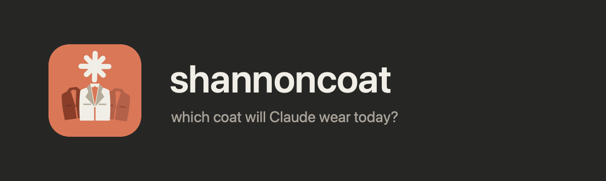shannoncoat — which coat will Claude wear today?